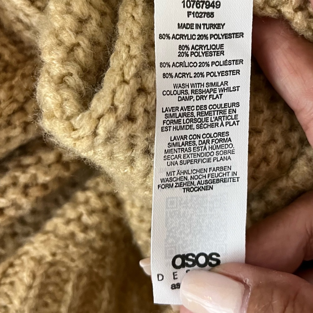 ASOS design oversized balloon sleeves sweater size 6 - Picture 13 of 13